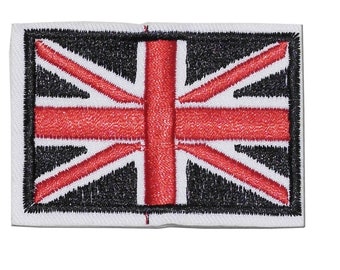 Patch Ecusson Brodé Rectangulaire Drapeau Union Jack Trojan Jamaïque, Taille Unique, Brodé
