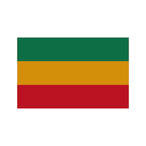 Set of 2 Rasta Flag Iron on Screen Print Transfers for Fabrics Machine Washable Jamaica Rastafarian Flag patch