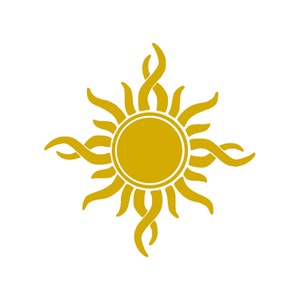 Set of 2 Sun Iron on Screen Print Transfers for Fabrics Machine Washable Sun shine patch