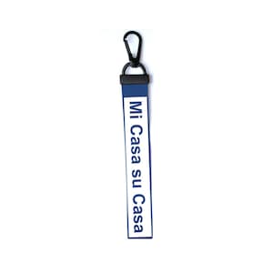 Mi Casa Su Casa Home Sweet Home Key Chain Key ring Luggage Personalised Custom Name Text Tag Zipper Pull