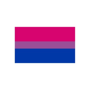Bisexual Pride Flag Iron on screen print Transfers for Fabrics appliqué / patch