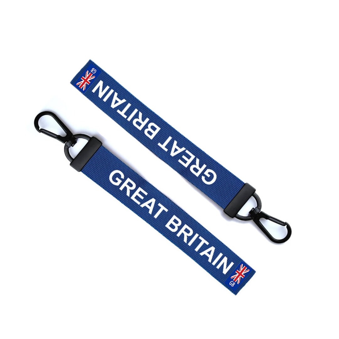 Great Britain Key Chain Keyring Luggage Tag Zipper Pull Bag British UK ...