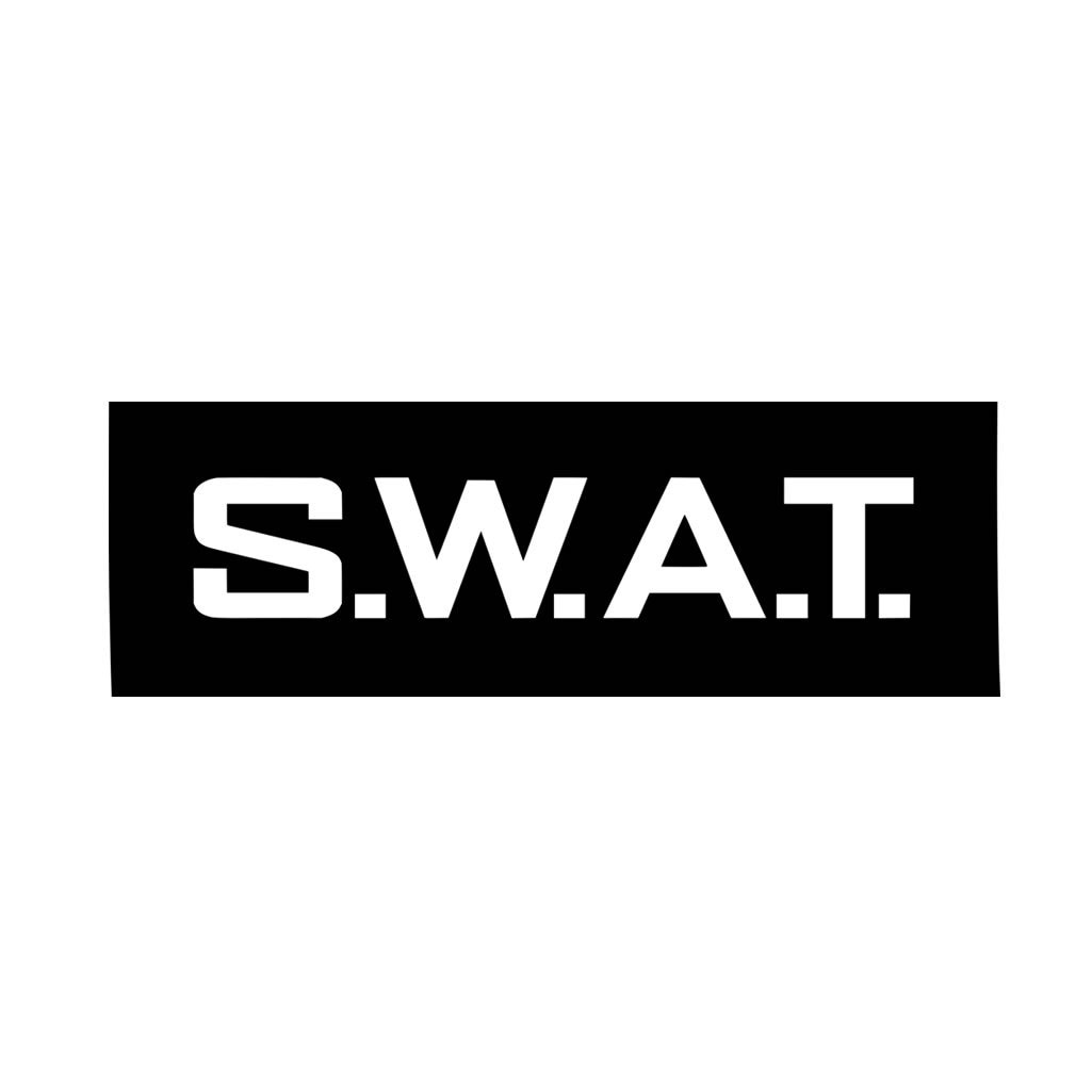 black SWAT - 10x4,5cm with velcro BE-X 3D Rubber Patch 