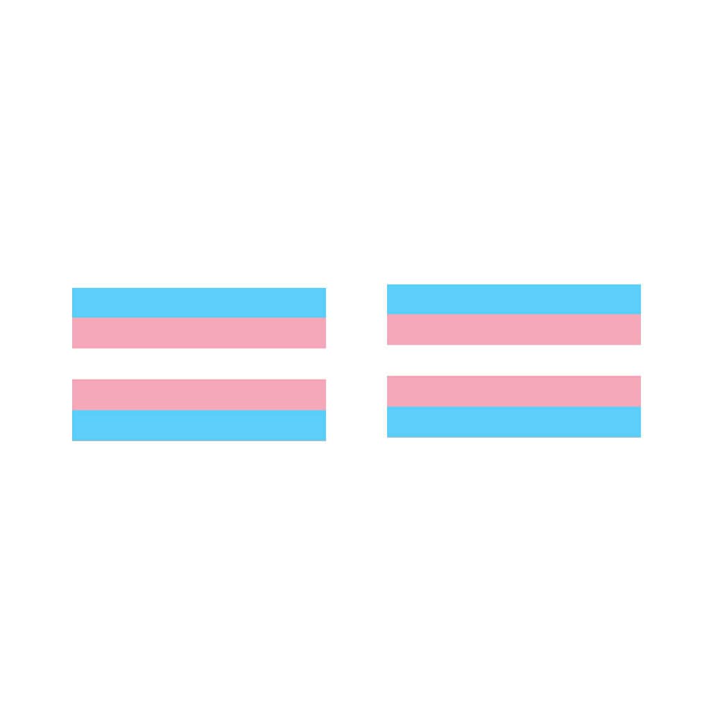 Translocation Flag Trans Flag Iron on Screen Print Transfers for Fabrics Transgender Flag ...