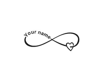 Personalized Temporary Tattoo  lasts a week Wrist Ankle Forever / Eternal  Love
