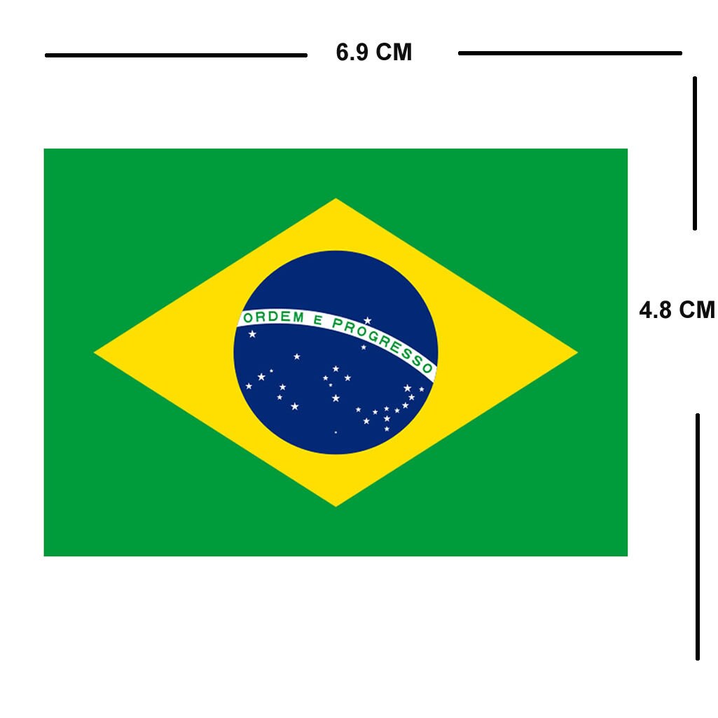 ブラジル国旗 アイロンプリント 布用 洗濯機で洗える ブラジル