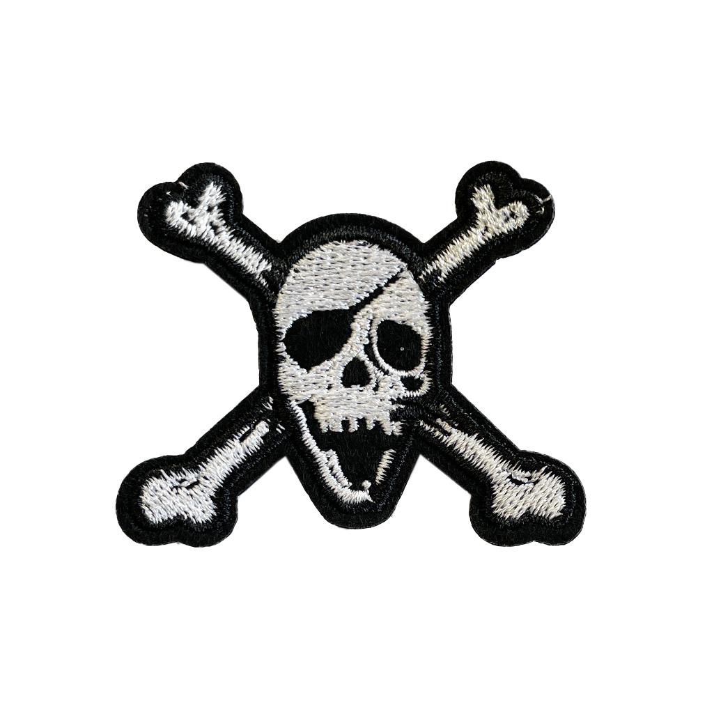 NEIGHBORHOOD Patch SKULL&BONES ワッペンSET Skull and Bones Embroidery Patch Iron on or Sew on Danger Eye