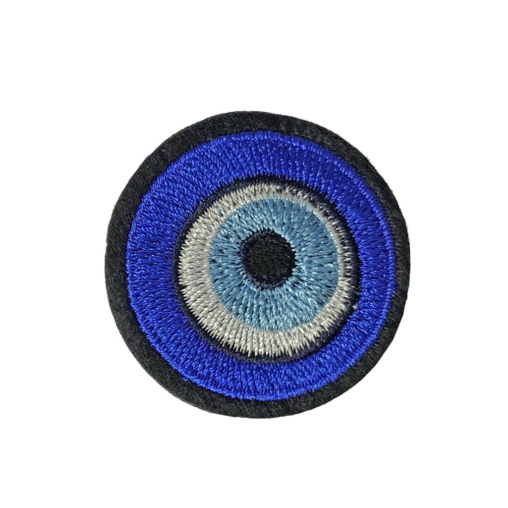 HHO Big Jumbo Evil Eye Patch All Seeing Eye Patch Logo Jacket T-shirt Sew  Iron on Patch Sew Iron on Embroidered Applique Collection Clothing Costume