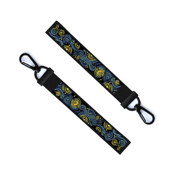 Starry Night Key Chain Keyring Luggage Tag Zipper Pull Bag Van Gogh Starry night Inspired Key Ring
