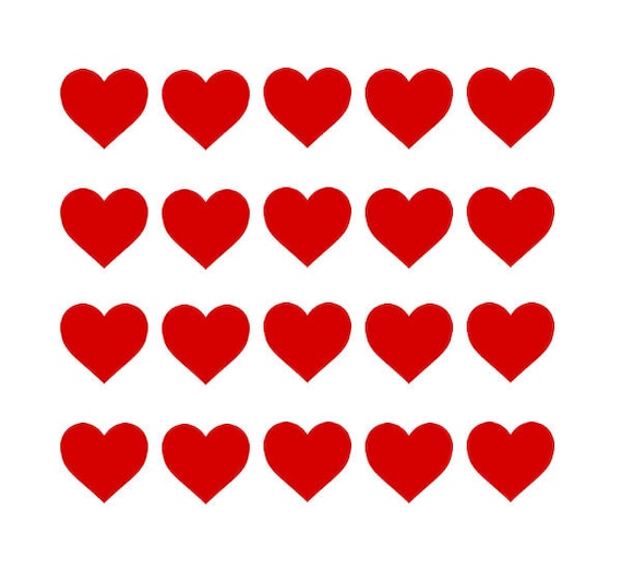 heart iron on transfers