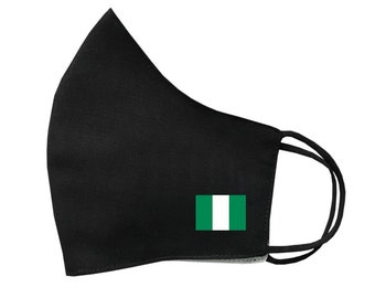 Nigeria FLAG Masque protecteur couvrant lavable réutilisable respirable Nigerian FLAG