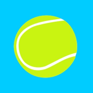 Satz von 2 x Tennis Ball DIY Eisen auf Siebdruck Transfer für Stoffe Maschine waschbare Abzeichen lange Tennis