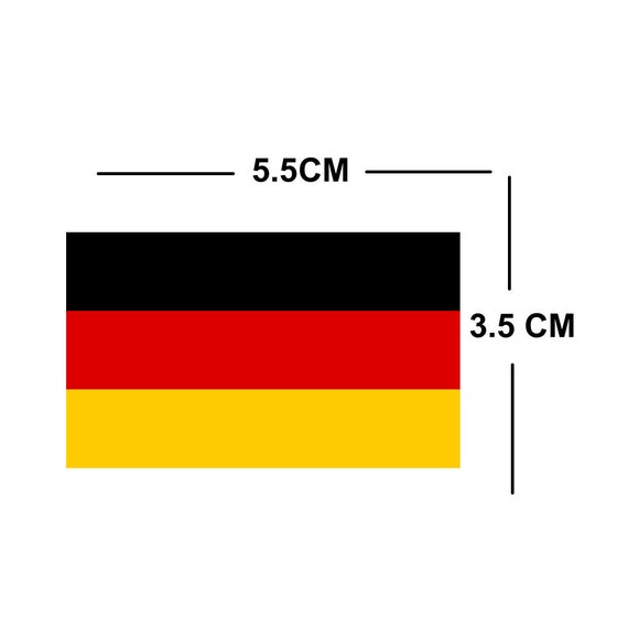 Tatuaggi Temporanei Bandiera Tedesca (Germania) – Set Da 4, Durano 1 Settimana - Foto 2