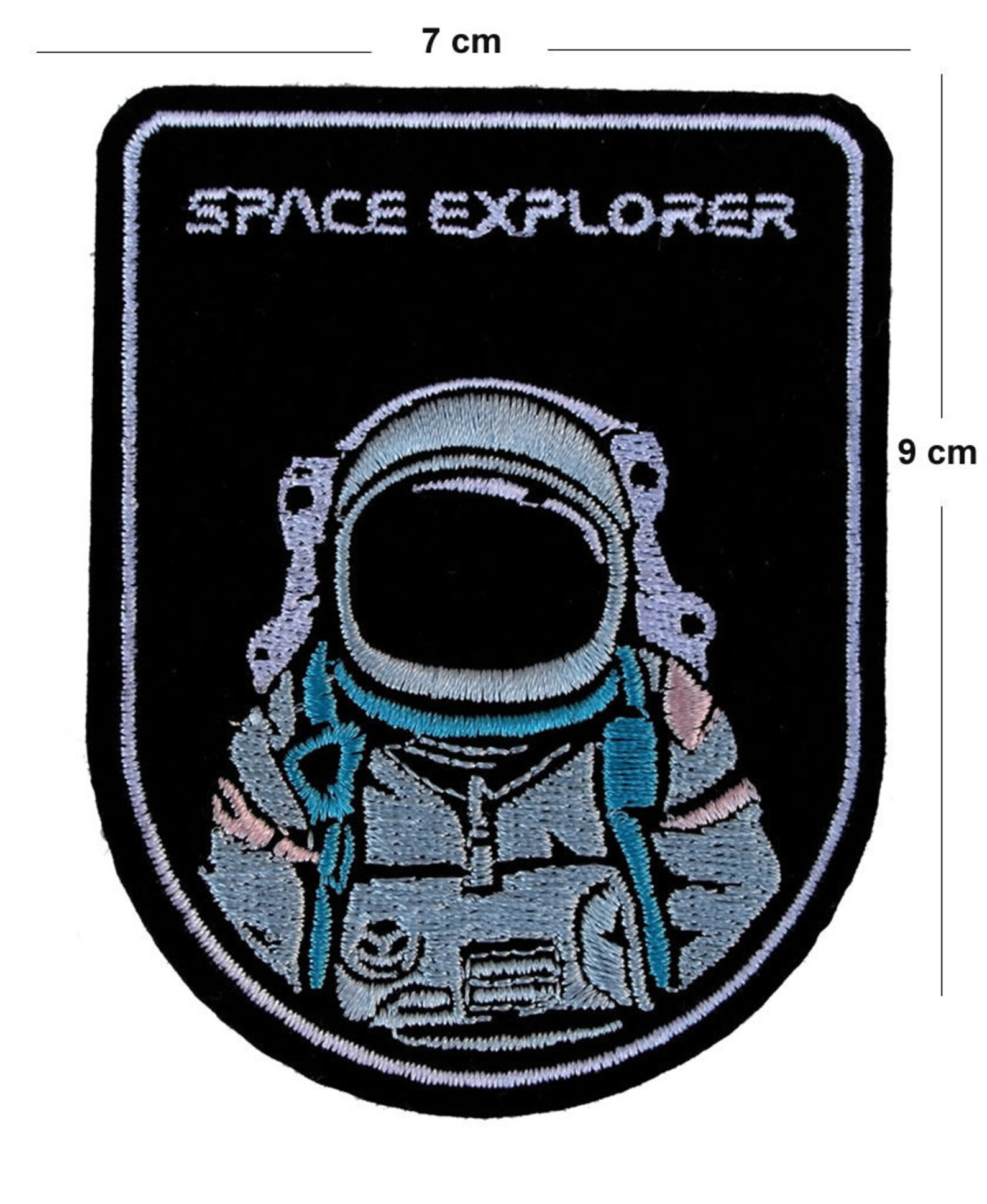 Astronaut Space Explorer Iron / Sew on Embroidered Patch Badge ...