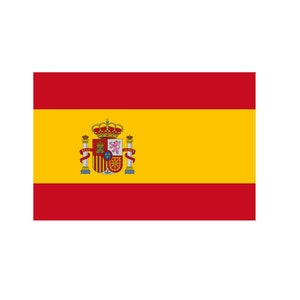 Ensemble de 2 x fer à repasser du drapeau espagnol sur les transferts de sérigraphie pour tissus lavables en machine Patch du drapeau de l’Espagne