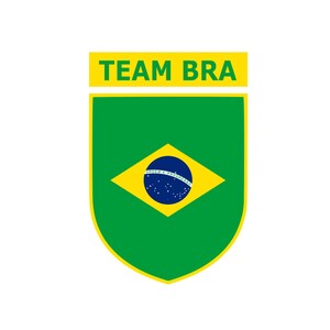 Team Brazilië Crest SVG png dxf eps jpg pdf bestandsformaat Instant Download Brasil team Vlag