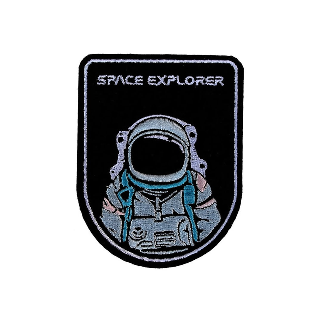 Astronaut Space Explorer Iron / Sew on Embroidered Patch Badge ...