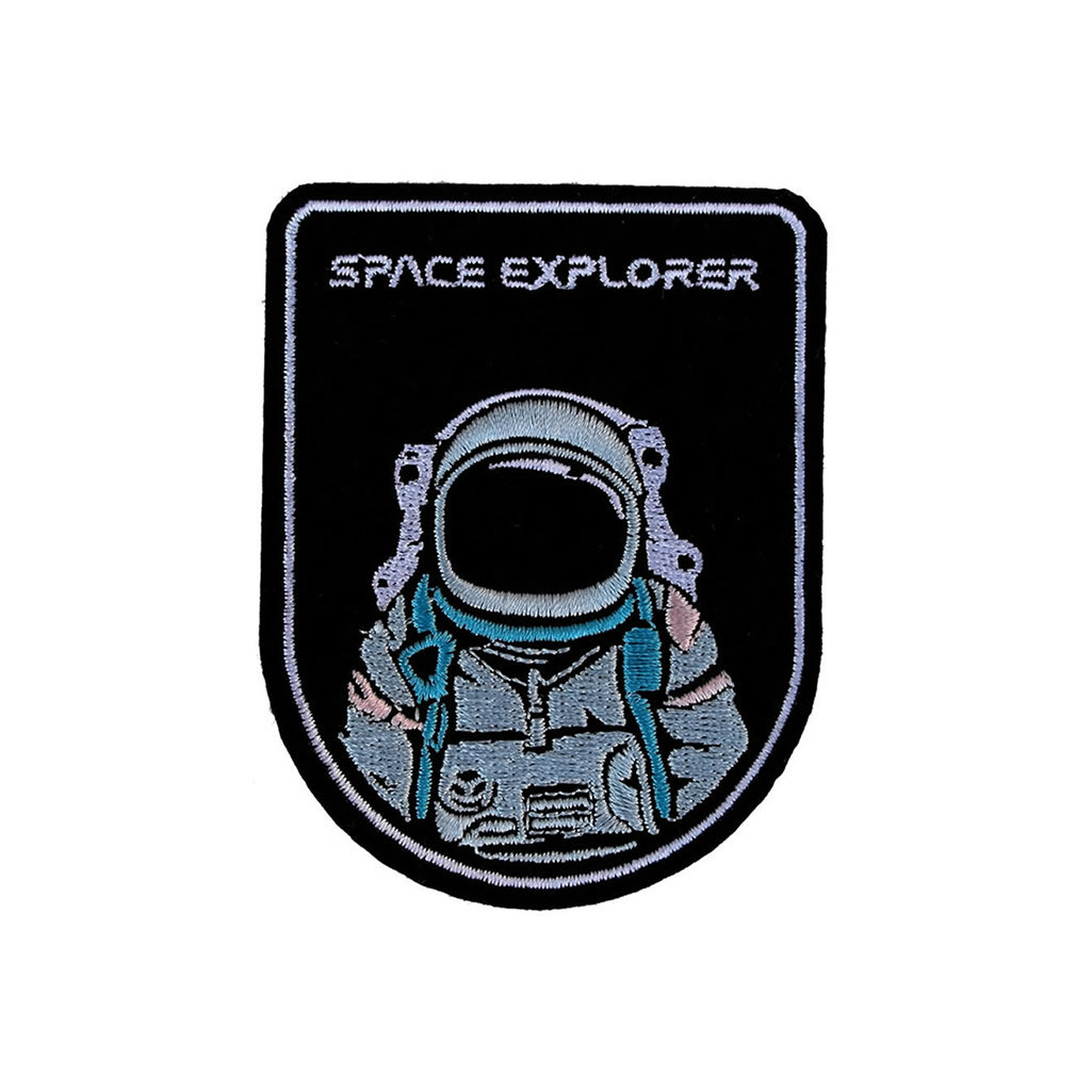 Astronaut Space Explorer Iron / Sew on Embroidered Patch Badge ...