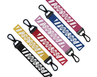 【かずたろう】DIESEL キーリング・キーホルダー / ショッパー付き DIESEL 限定キーチェーン キーリング ラゲッジタグ ジッパープル