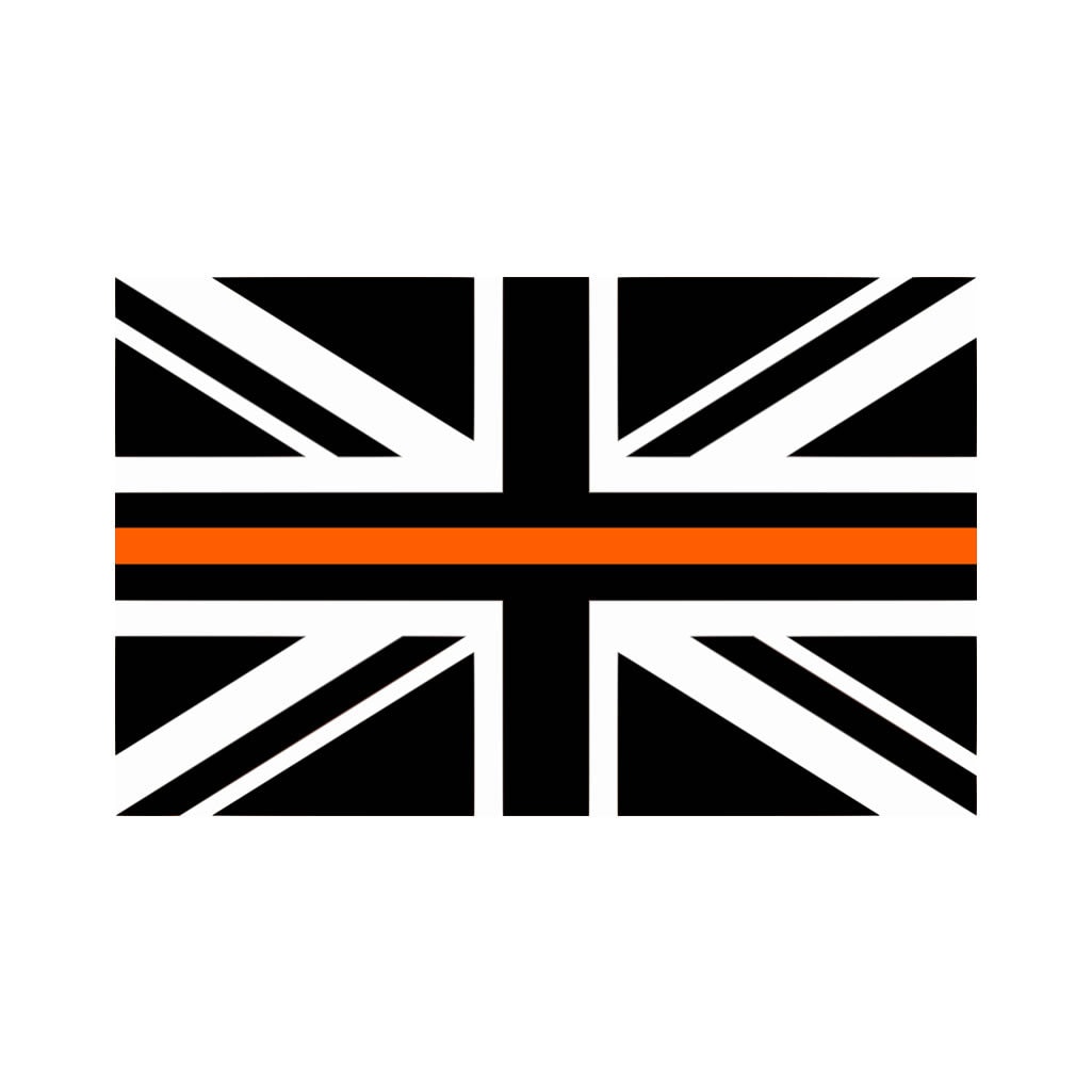 UK Thin Orange Line Flag Face Mask Protective Covering Washable - View #11