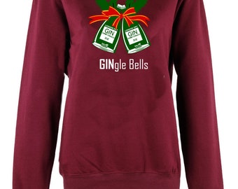 Jingle Bells unisex Christmas jumper Sweatshirt Xmas gift Gingle Bells