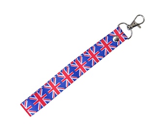Großbritannien Union Jack Schlüsselanhänger Schlüsselanhänger Gepäckanhänger Zipper Pull Bag British UK Key Ring
