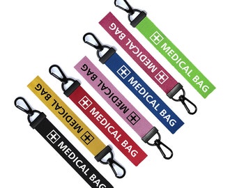 Medical Bag Key Chain Keyring Luggage Tag Zipper Pull Bag Ring Medicine tag