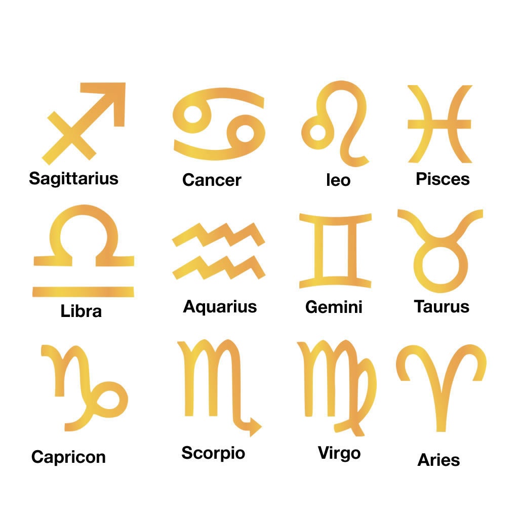 Star Signs Iron on DIY Screen Print Transfer Patch for Fabric ...