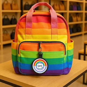 You are safe with me Luggage Tag Zipper Pull Bag Ring Key Ring Keyring LGBTQ