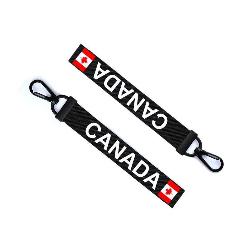 Canada Key Chain Keyring Luggage Tag Zipper Pull Bag Canadian Etsy