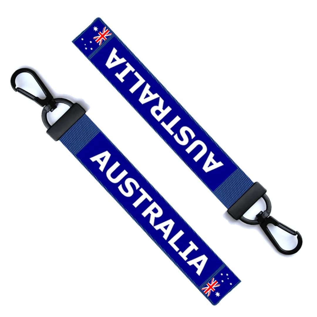Australia Flag Key Chain Keyring Luggage Tag Zipper Pull Bag Ring Key ...