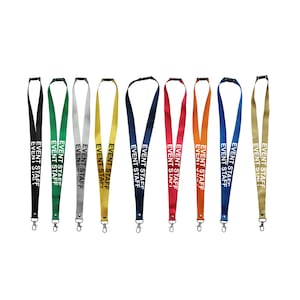 Event Staff printed Lanyard neck strap, ID HOLDER Safety Breakaway Clip UK Stock