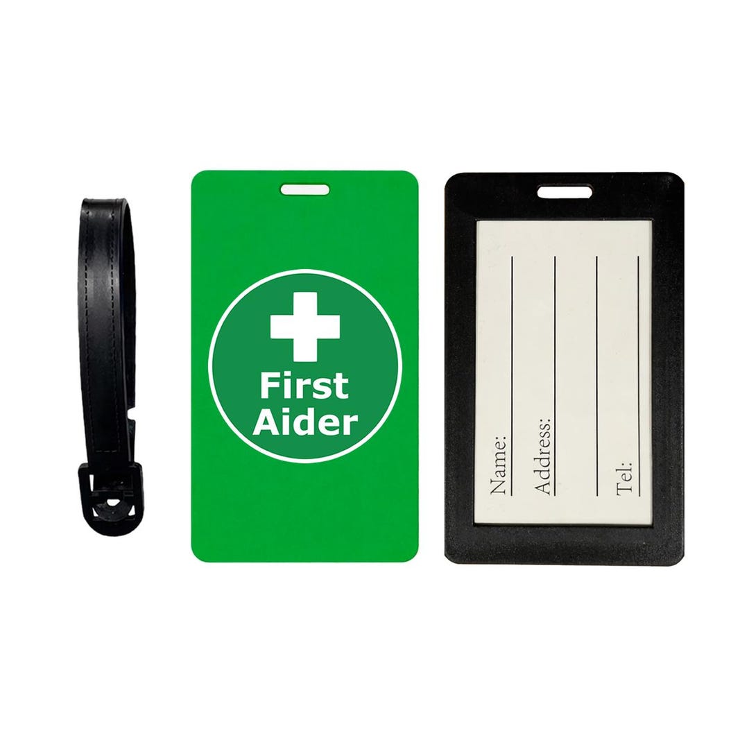 First Aider Suitcase Tag – Luggage Tag Travel ID Bag Tag First Aid - Etsy