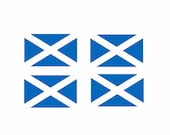 Set of 4 Scottish Flag Temporary Tattoo Waterproof Lasts 1 week Flag for country support six nations,rugby, football,cricket Scotland