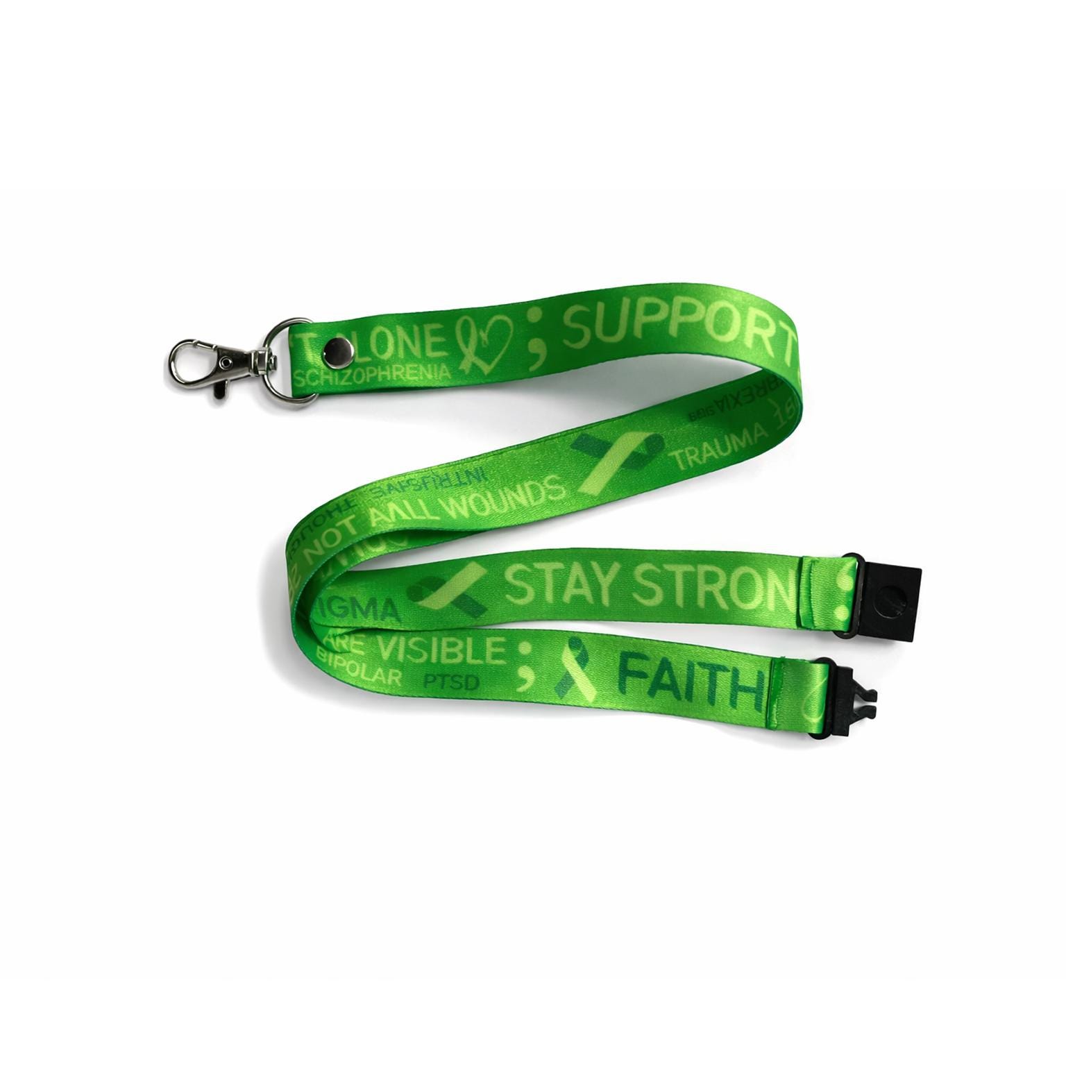 Mental Health Awareness Lanyard - Neck Strap, ID HOLDER Safety
