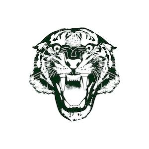 Tiger Head Temporary Tattoo neck face arm hand body art