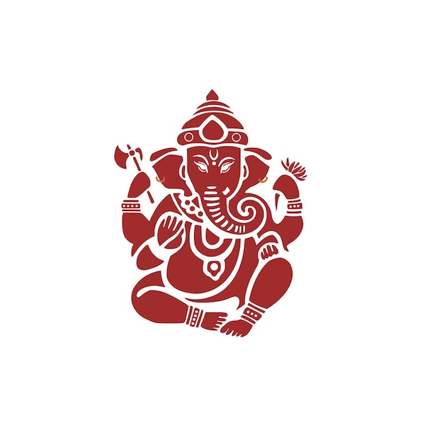 God Ganesh DIY Iron on Screen print Patch for fabric transfer lord Ganesha patch