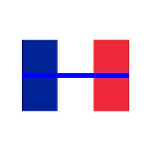 Puede incluir: Un diseño gráfico con una línea azul que conecta un cuadrado azul a la izquierda con un cuadrado rojo a la derecha, sobre un fondo blanco. El diseño es simple y audaz.