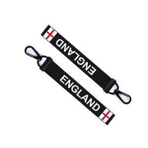 England Key Chain Keyring Luggage Tag Zipper Pull Bag English Key Ring