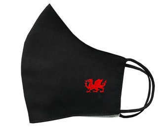 Welsh Dragon Face Mask Protective Covering Washable Reusable Breathable Cover Wales