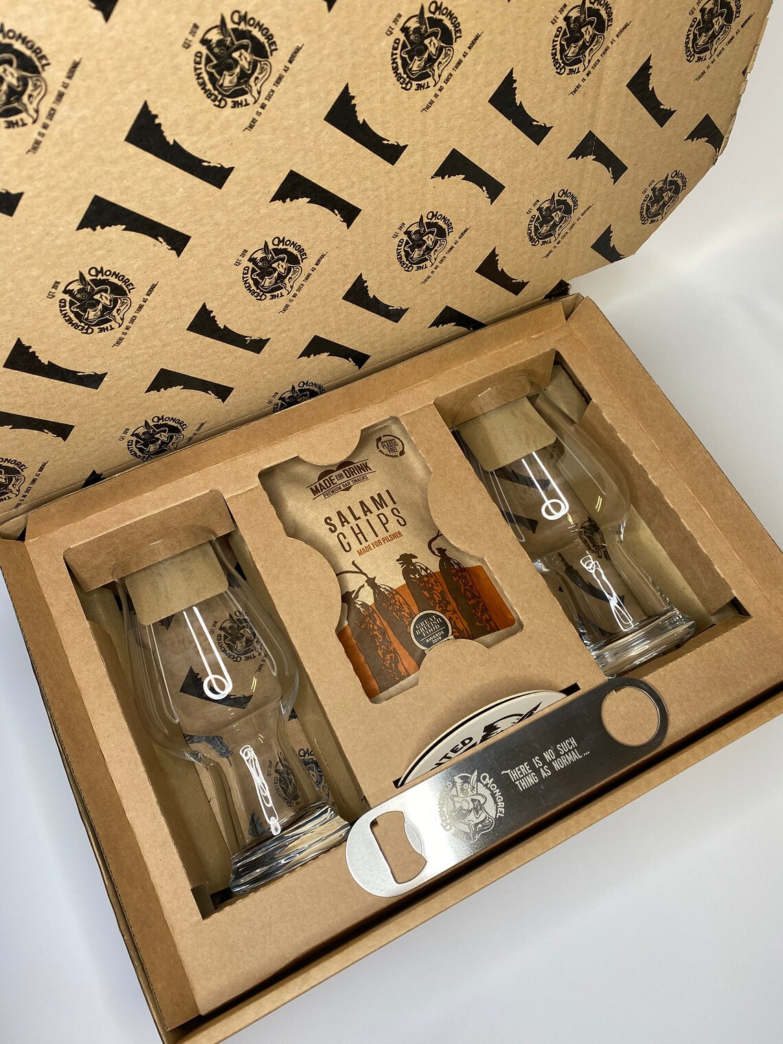 The Fermented Mongrel Luxury Craft Beer Glass Gift Set Etsy