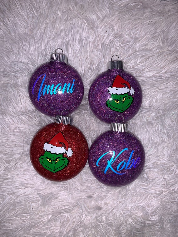 Custom grinch ornaments