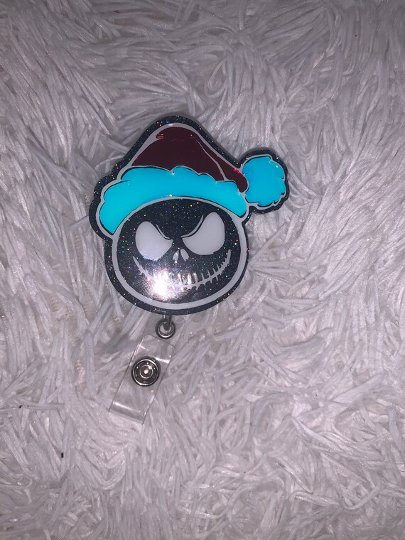 Jack skellington Christmas badge reel