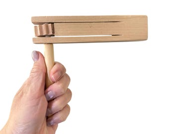 Handcrafted Wooden Ratchet Noise Maker (Matraca)
