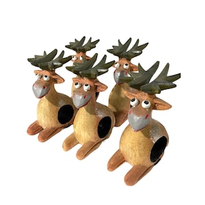 Handmade Wooden Moose napkin holder