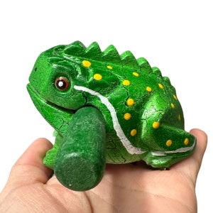 3&quot; Medium Green Leaf Frog Musical  Percussion Instrument