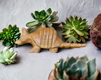 Wooden Musical Armadillo Whistle Percussion Instrument