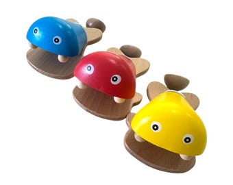 Wooden Fish Castanet | Montessori Music Toy, Sound Therapy