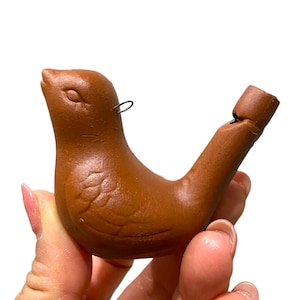 Natural Clay Water Whistle Bird