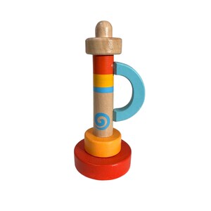 Wooden Tower Flute – Colorful Musical Toy image 2